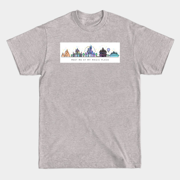 Discover Meet me at my Magic Place. Happiest Place on Earth Vector Artwork Design - Happiest Place On Earth - T-Shirt