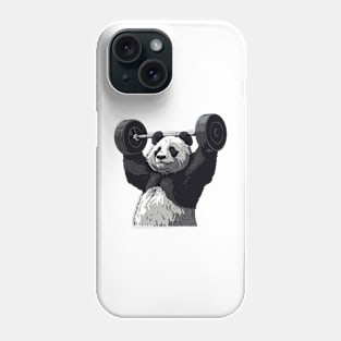 panda lifting weight Phone Case