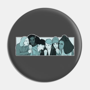 Heartstopper Crew comic style drawing Pin
