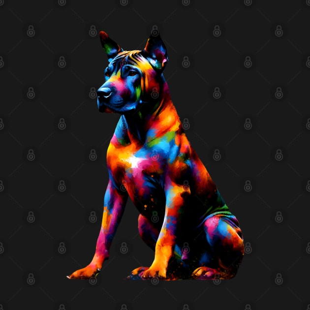 Thai Ridgeback in Colorful Artistic Splash Expression by ArtRUs