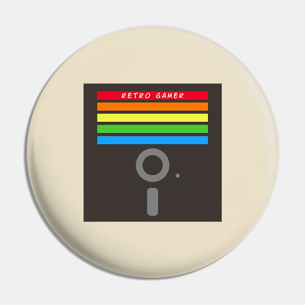 Retro Gamer Commodore 64 C64 floppy disk Pin by kadaga