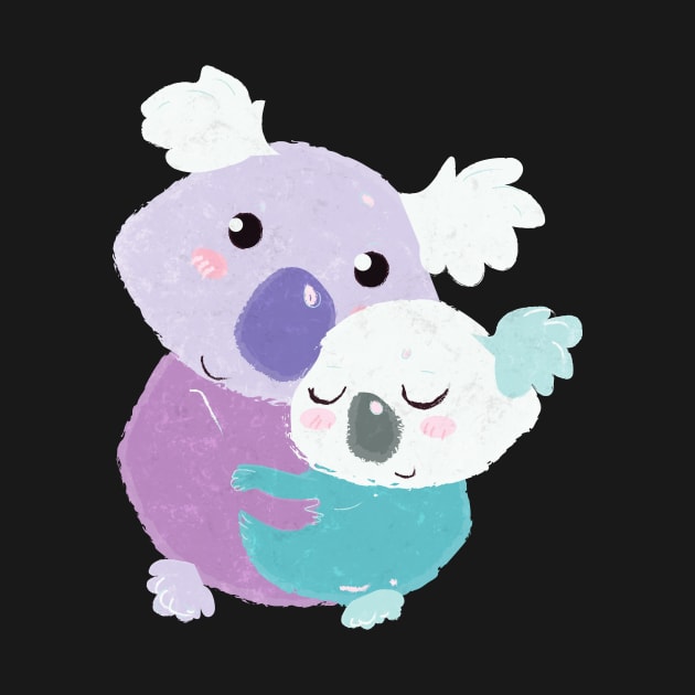 Little cute Koala family hug by markatos