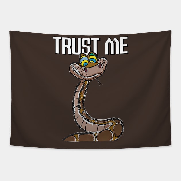 Kaa the Snake 'TRUST ME'  - Disney's The Jungle Book Tapestry by FFSteF09