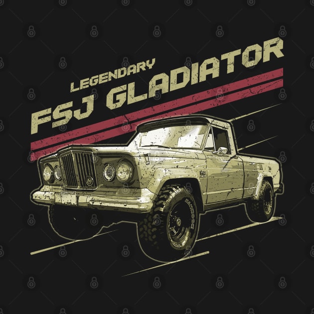 FSJ Gladiator Truck Jeep car trailcat by alex77alves