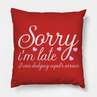 Im Late Valentine Cupid Pillow