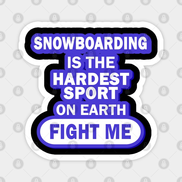 Men's Boys Snowboard Kite Snow Piste Powder Magnet by FindYourFavouriteDesign