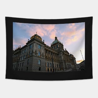 Buildings in the sunset Tapestry