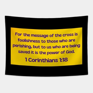 Bible Verse 1 Corinthians 1:18 | Christian Tapestry