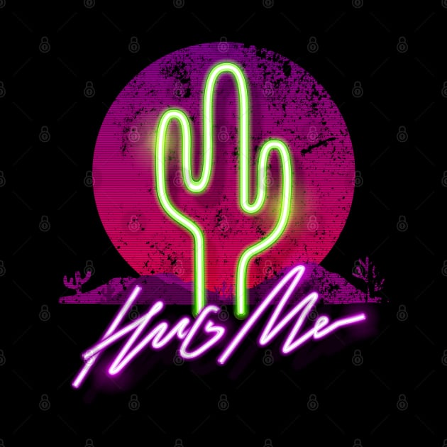 Hug Me - Cactus neon Desert Design by NJORDUR