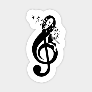 Treble Clef -  Trombone Magnet