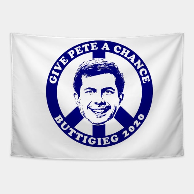 give pete a chance buttigieg Tapestry by DerrickDesigner