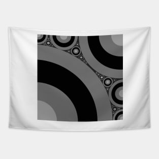 Black and White Bubbles Tapestry