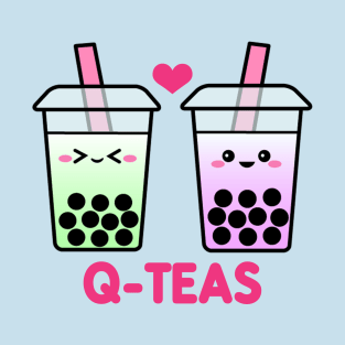 Q-Teas Boba Milk Tea T-Shirt