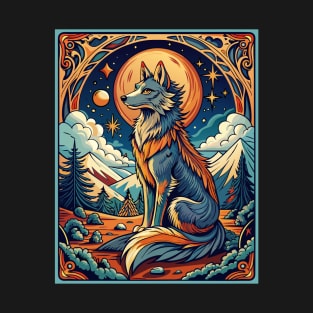 Wolf tarot card T-Shirt