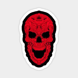 Skull Ornament 1.1 Magnet