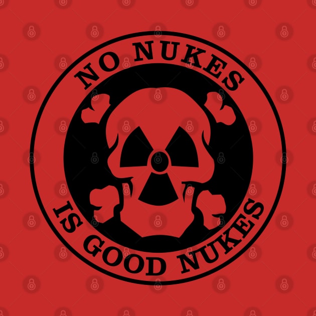 No Nukes is Good Nukes Skull by carcinojen