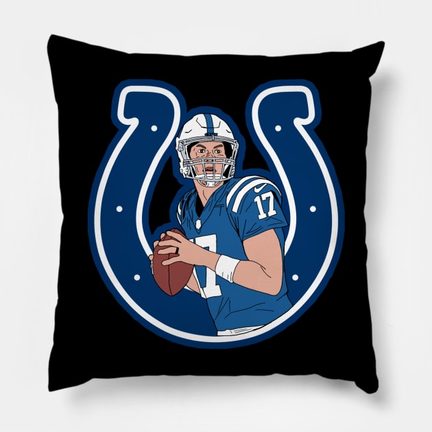 Colts Philip Rivers Pillow by Oralepinz 