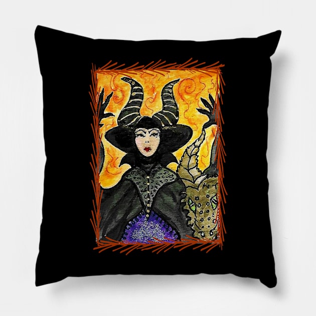 Maleficent The Dark Fairy Pillow by ArtisticEnvironments