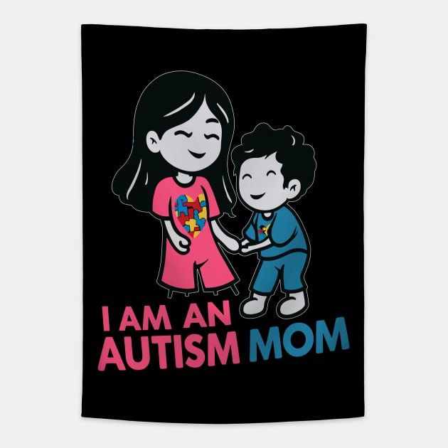 Proud Autism Mom: Mind Body Balance Tapestry by maknatess