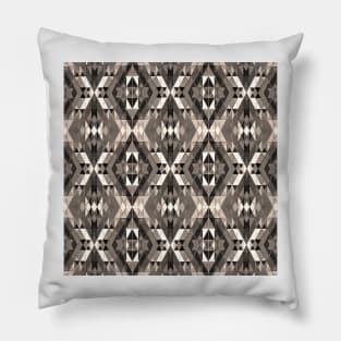 Geometric Diamond Motif Pillow