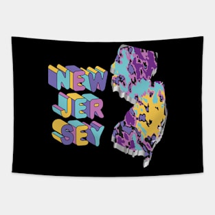 New Jersey State Abstract Art Tapestry