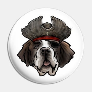 St Bernard Pirate Pin