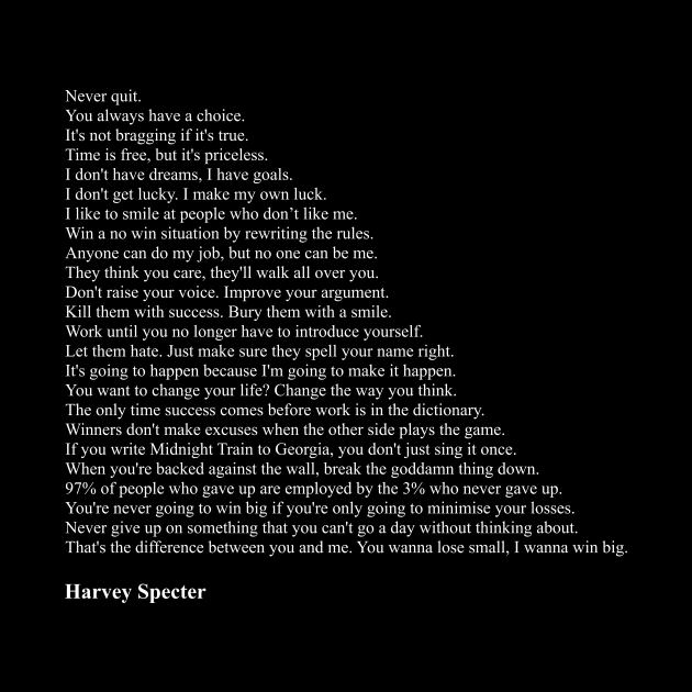 Harvey Specter Quotes by qqqueiru