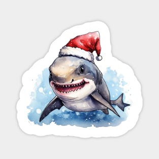 Christmas Shark Magnet