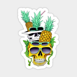 Skull Pineapple Magnet