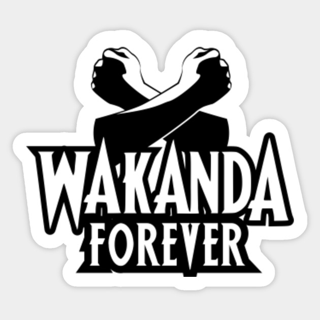Black Panther Wakanda Forever Salute Wakanda Forever Sticker Teepublic