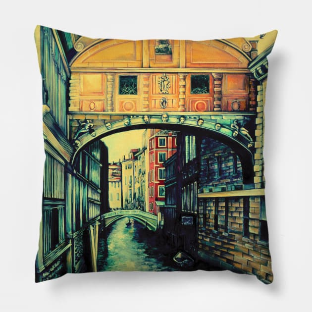 Ponte dei Sospiri Pillow by gayeelise