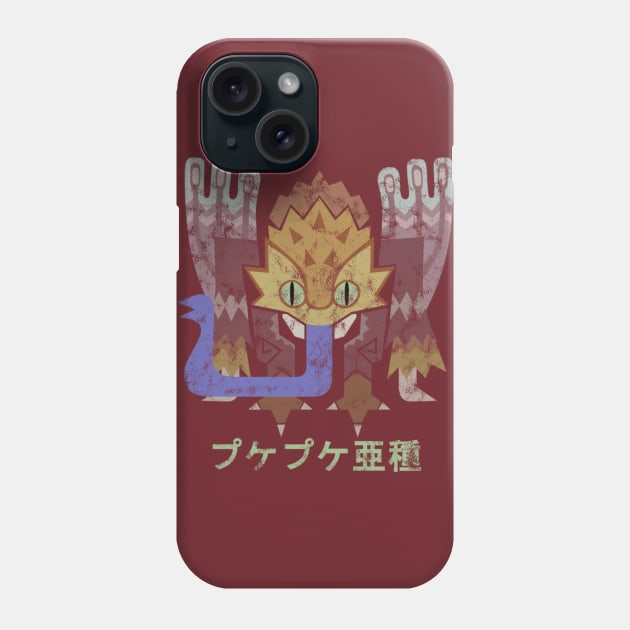 Monster Hunter World Iceborne Coral Pukei-Pukei Kanji Phone Case by StebopDesigns