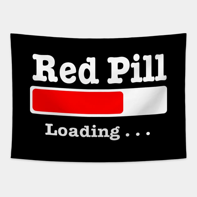 Red pill loading Tapestry by pickledpossums