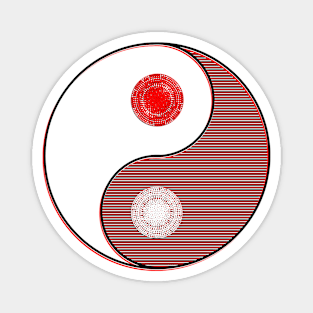 yin yang balance harmony design eastern philosophy abstraction Magnet