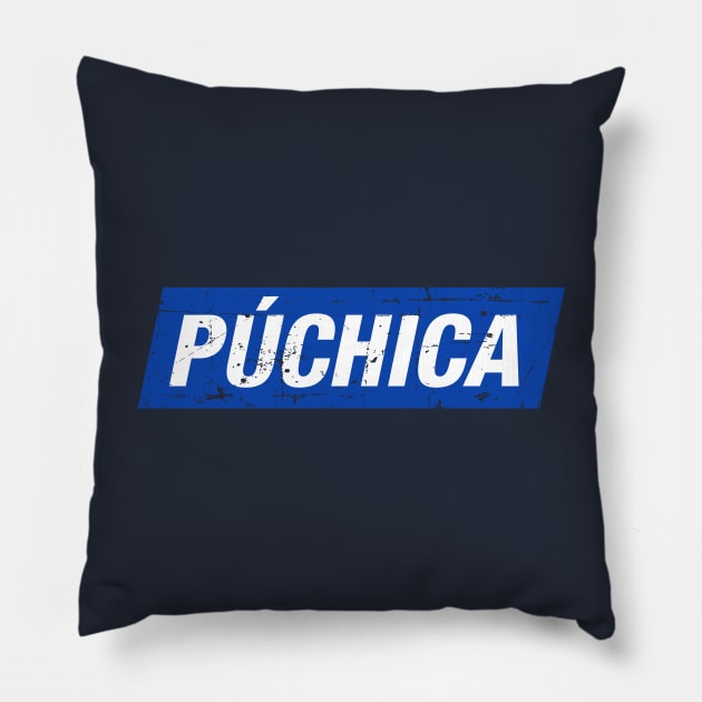 Puchica - grunge design Pillow by verde