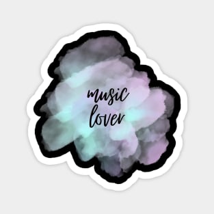 Music Lover Watercolor background Design Magnet