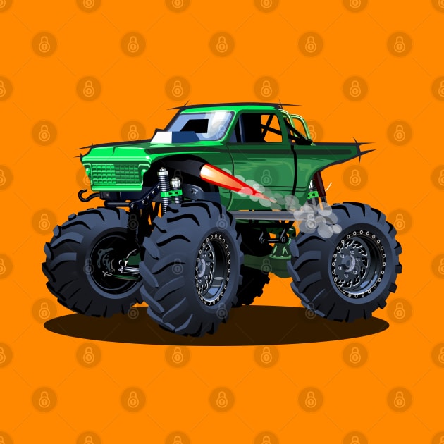 Cartoon monster truck by Mechanik