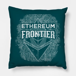 Ethereum Frontier grunge Pillow