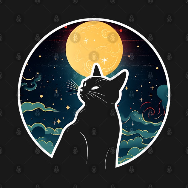 The Black Cat and the Moon by Urban Warriors