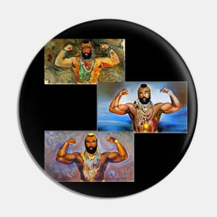 Mr. T Flexing Paintings Pin