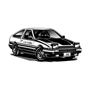 EUROBEAT INTENSIFIES - AE86 Trueno PD full-body version T-Shirt