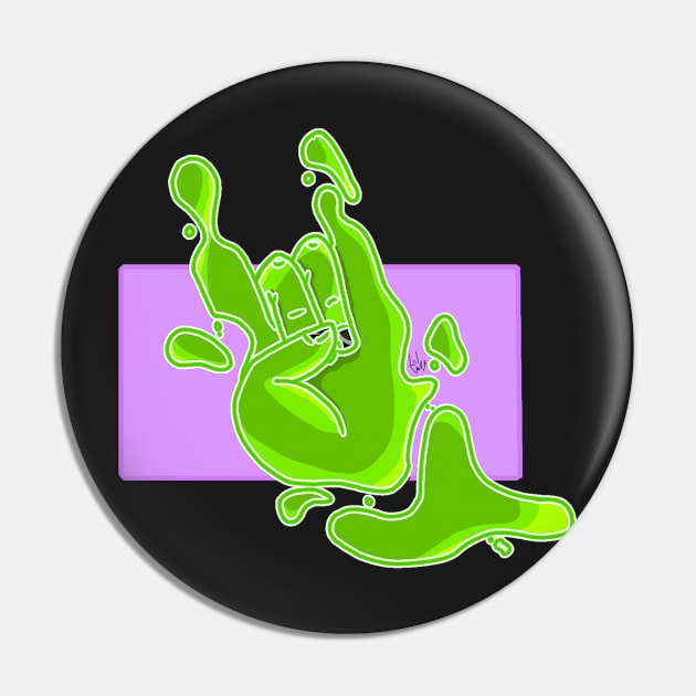 goopy hand Pin by Punk-Creations