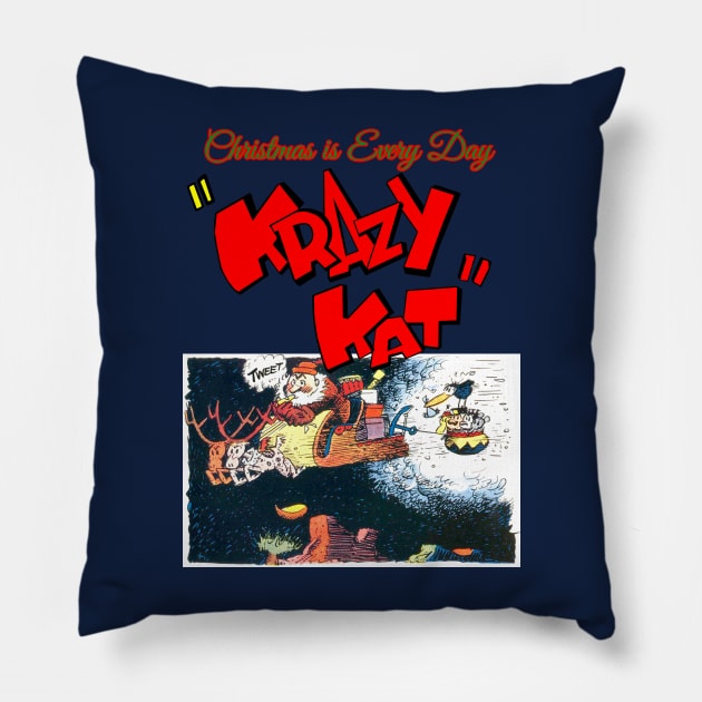 Christmas is every day Pillow by enyeniarts