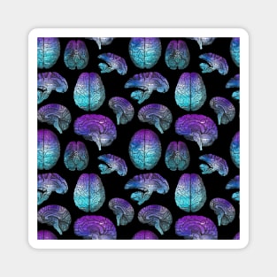 Vintage Anatomy Illustrations - Brains Pattern Magnet