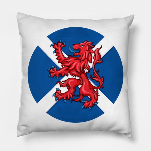 Scotland Forever Pillow by Art By Cleave