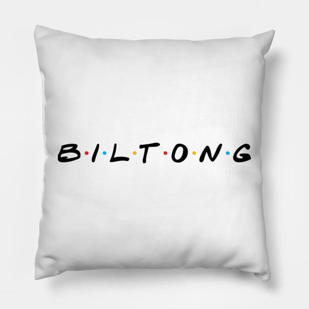 Biltong Friends Pillow by Arend Studios