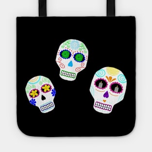 Day of the dead skulls Tote
