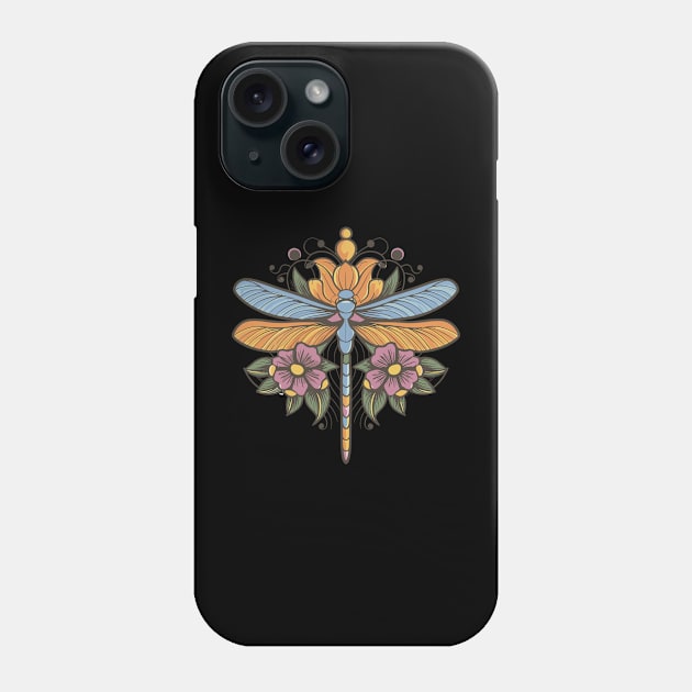 Dragonfly graphic, Dragonfly Lover , Cottagecore Dragonfly, Insect Lover , Nature Lover Gift, Nature Phone Case by YuriArt