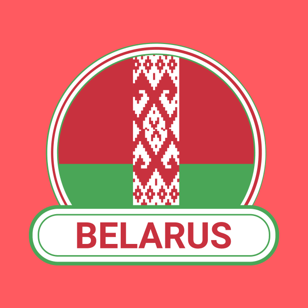 Belarus Country Badge - Belarus Flag by Yesteeyear