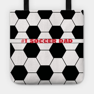 #1 Soccer Player Dad Tote